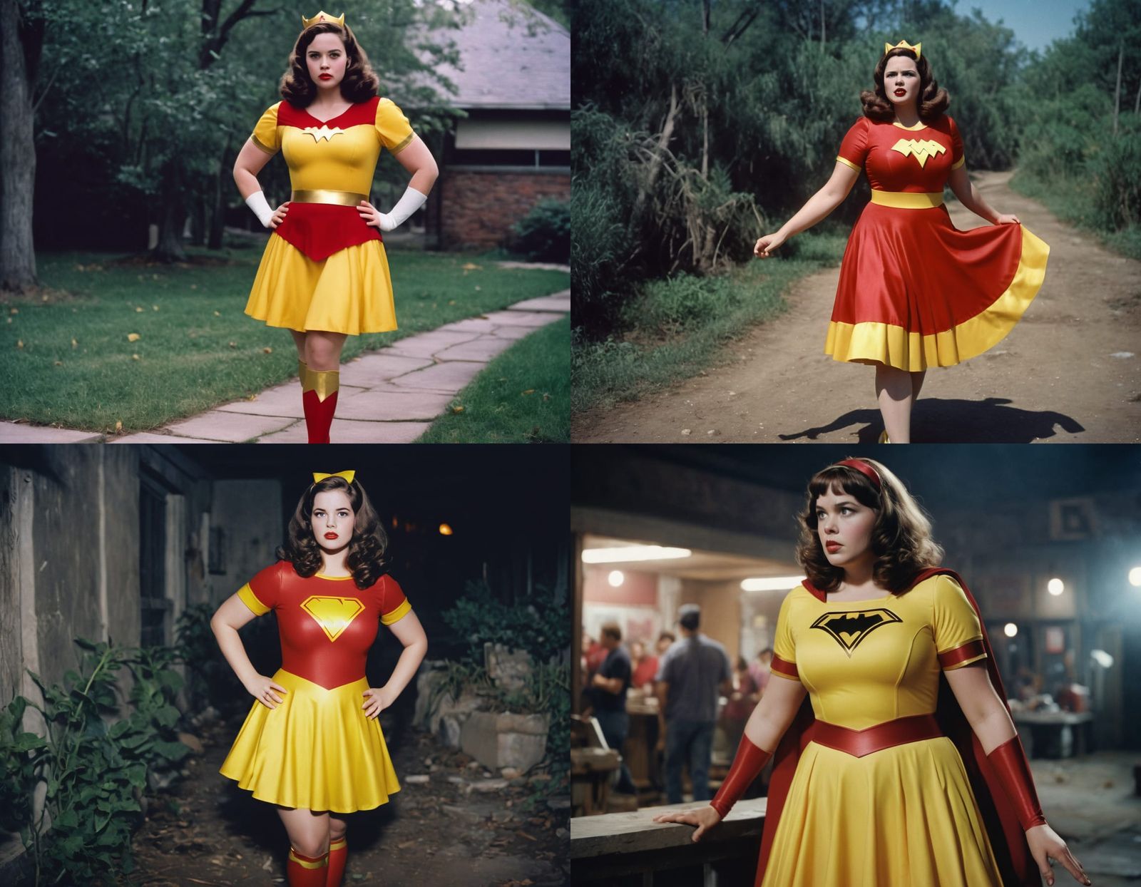 A Bbw Marvel Heroine Struggles in a Torn Cinematic Film Stil...