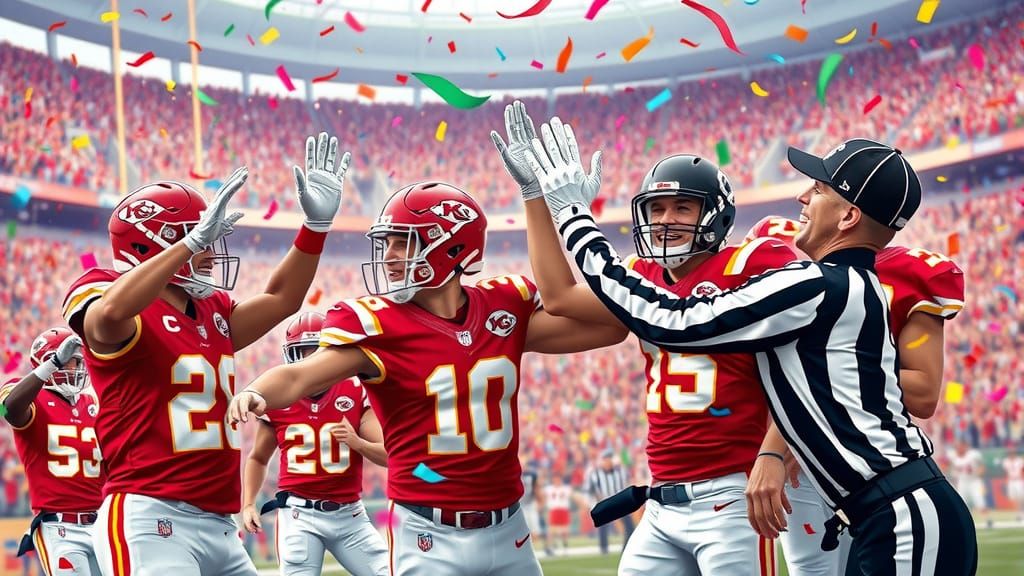 Triumphant Chiefs Celebration in Vibrant Storm