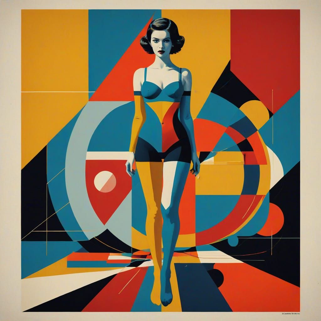 Mimsy's Flimsy Stockings: A Pop Art Screen Print