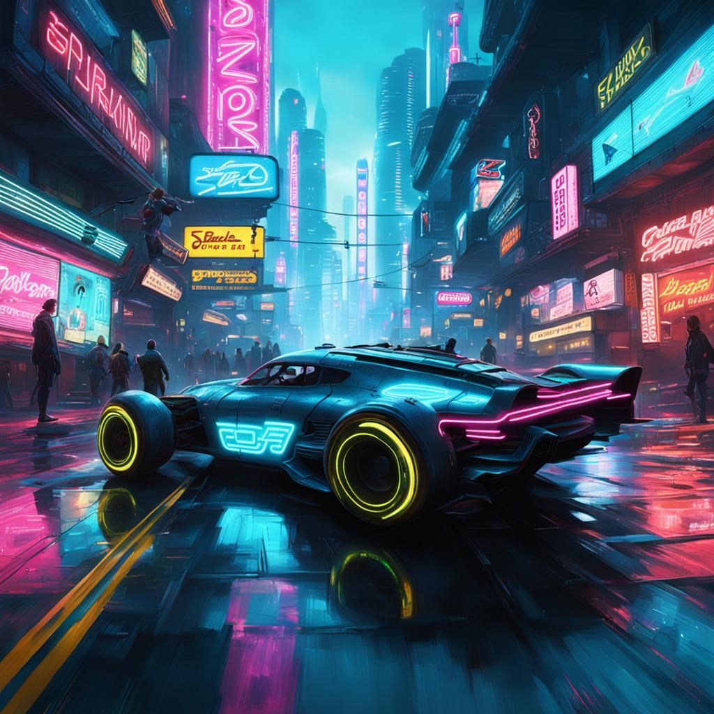 Fast Snail Races in Cyberpunk Grand Prix