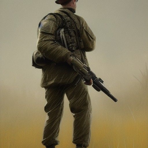 Duck Commander with Bazooka: Hyperrealistic Military Bird