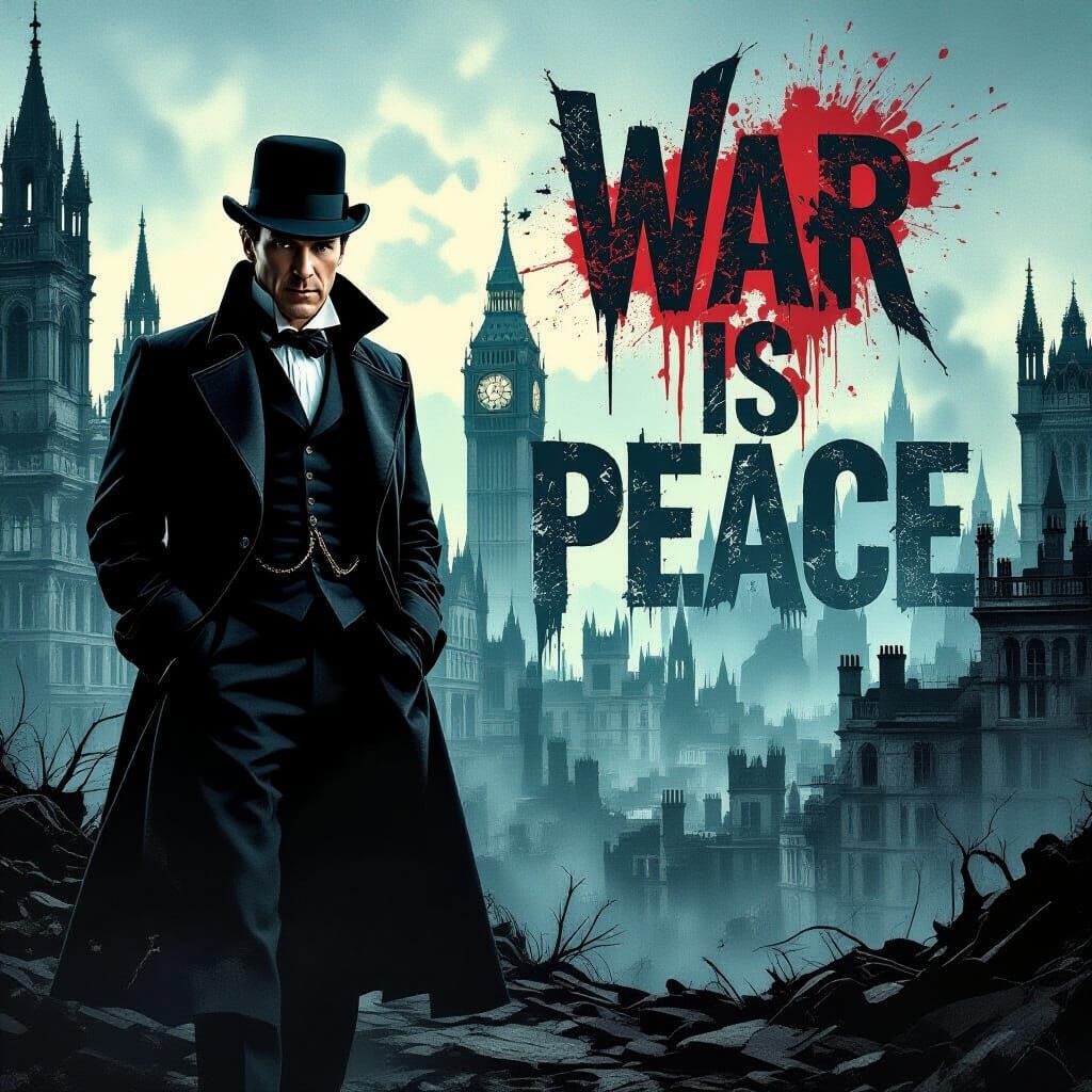 Sherlock Holmes in Dystopian Propaganda Art
