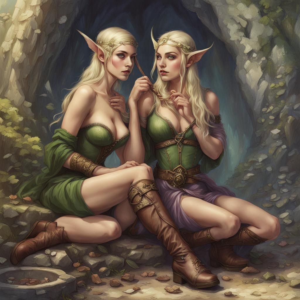 Elven and Fae Courtesans Tempt Workers