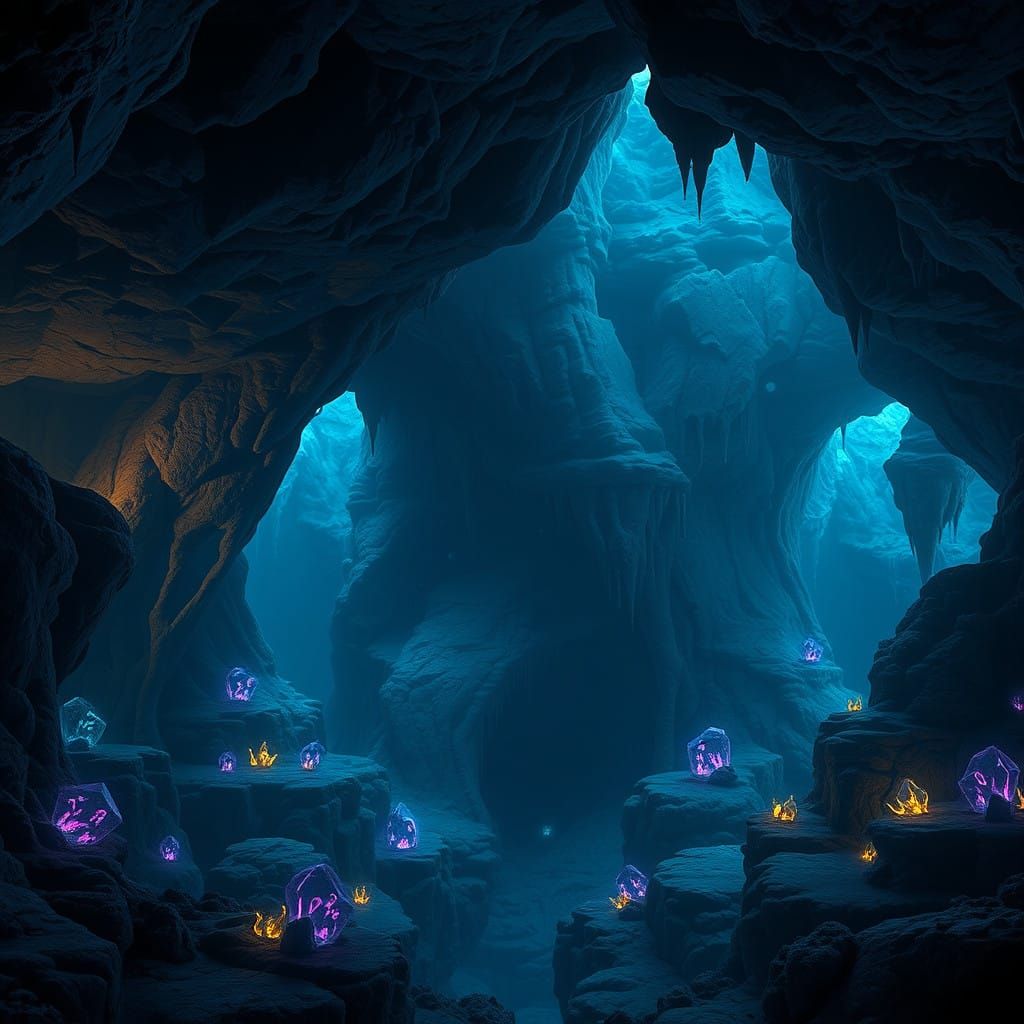 Fantastical Underwater Realm in Vibrant Hues