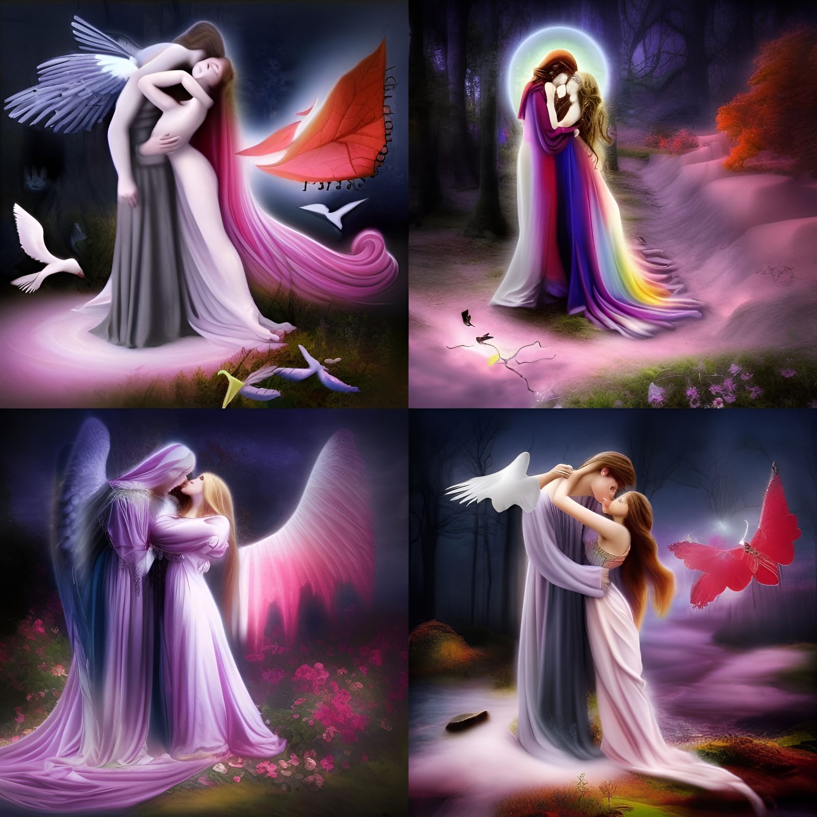 Ethereal Gothic Miracle of Love in Romantic Style
