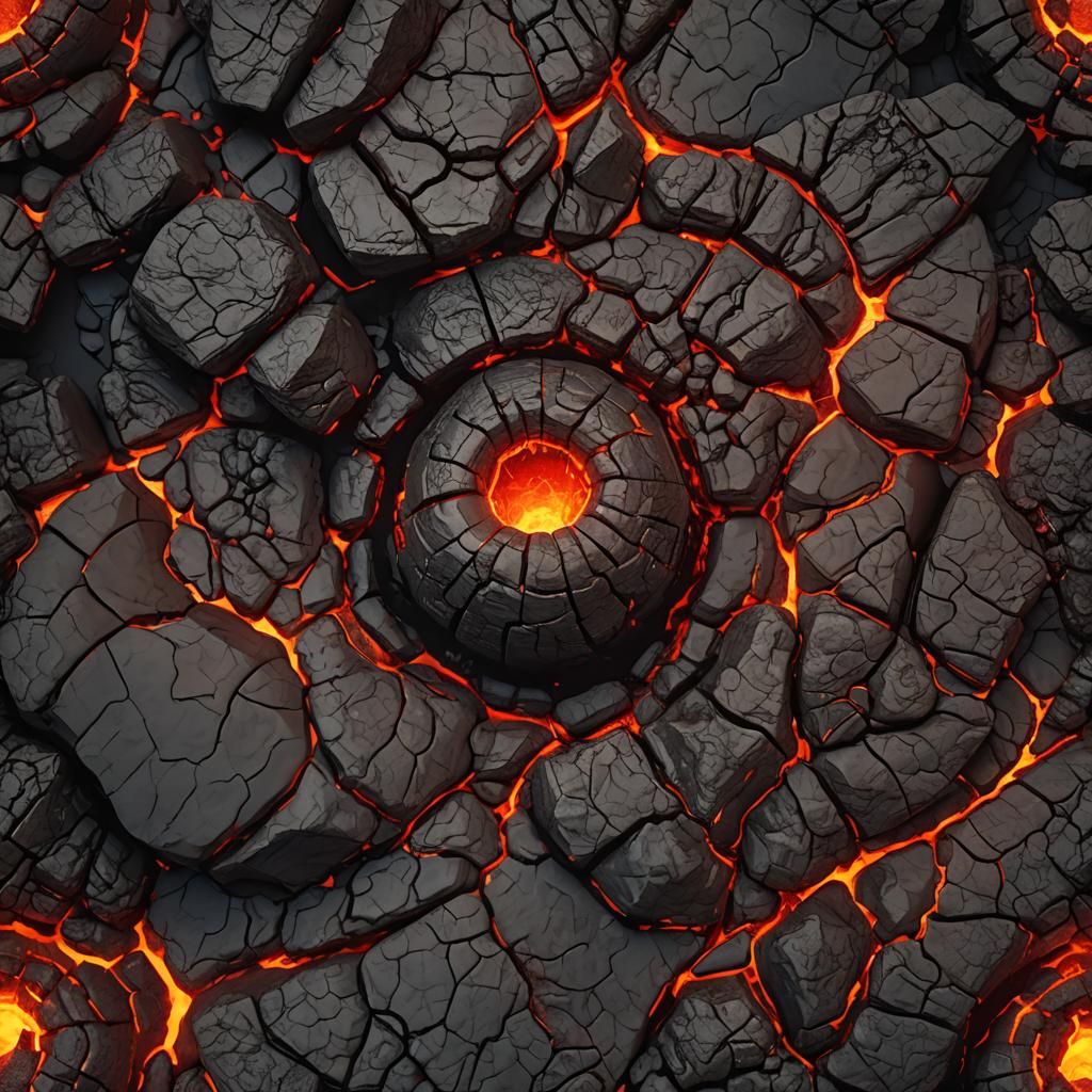 Glowing Core of the Earth: Cinematic Film Still