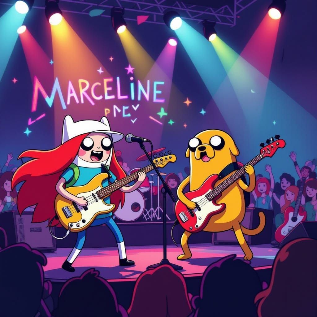 Adventure Time Concert: Marceline Rocks, Finn & Jake Watch