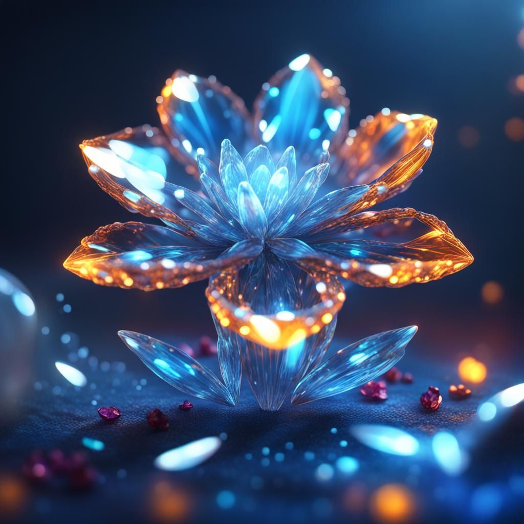 Crystal flower