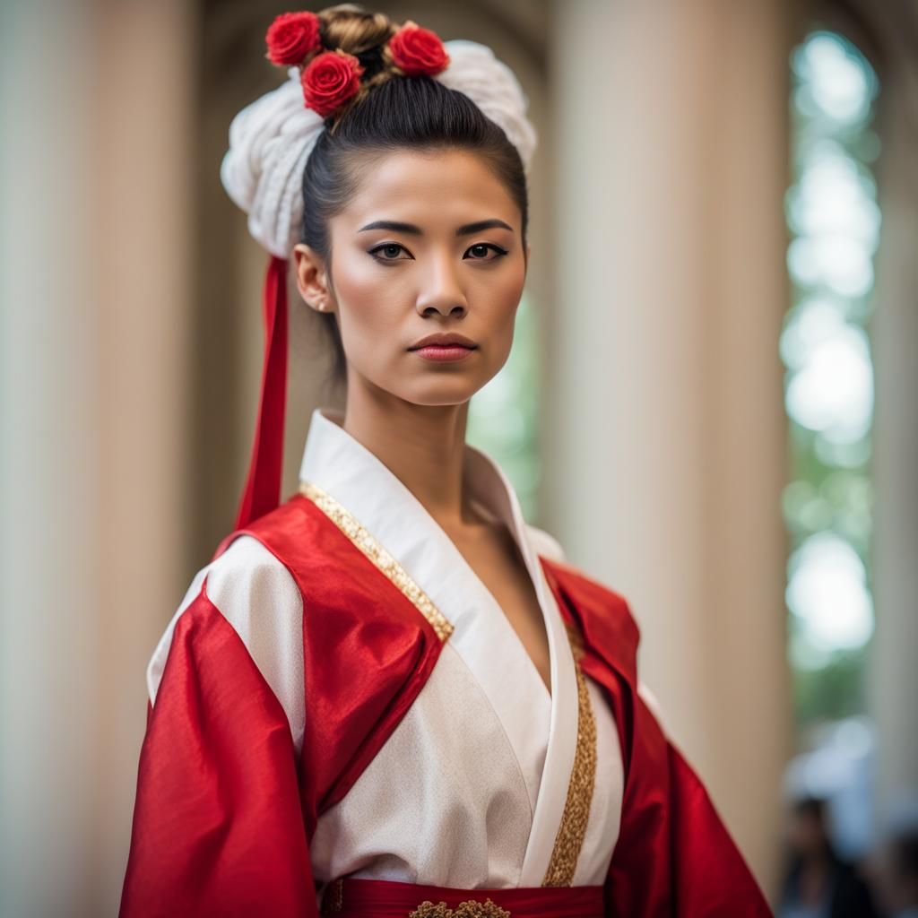 Fashion Show with Marie Antoinette-Inspired Makeup