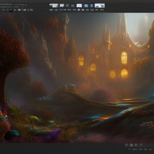 Detailed Fairy Matte Painting in Unreal Engine