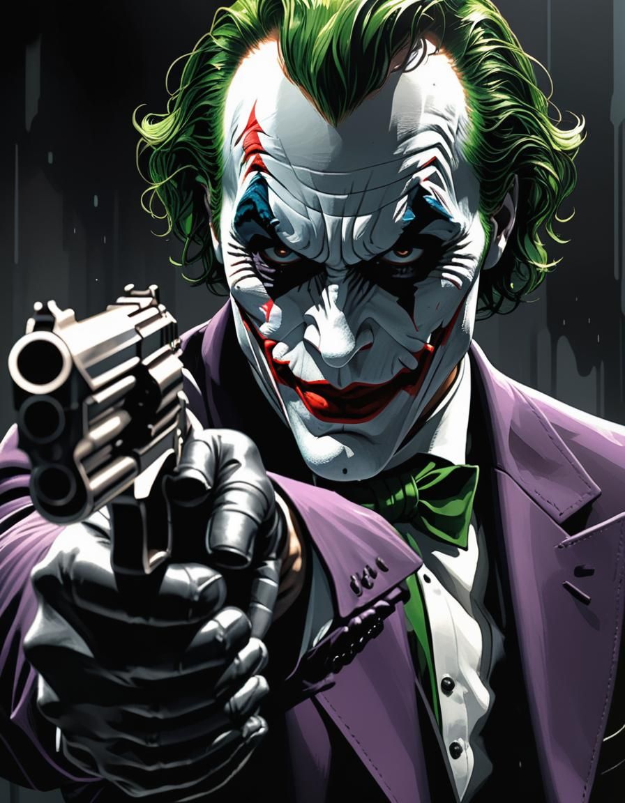 Joker suited; Aiming forward. (.44 Smith & Wesson:1.5) snub ...