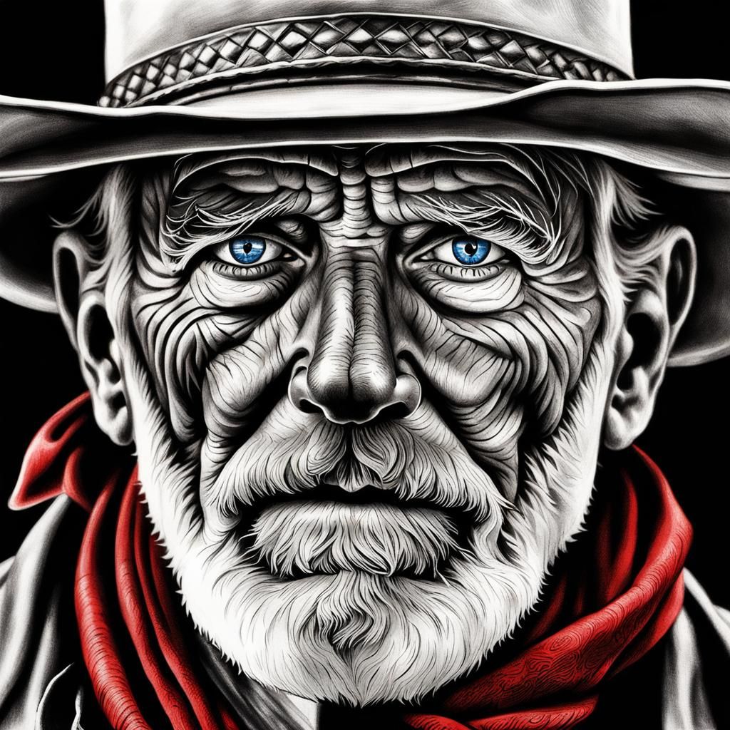 A hyperdetailed photorealistic black and white pencil sketch...