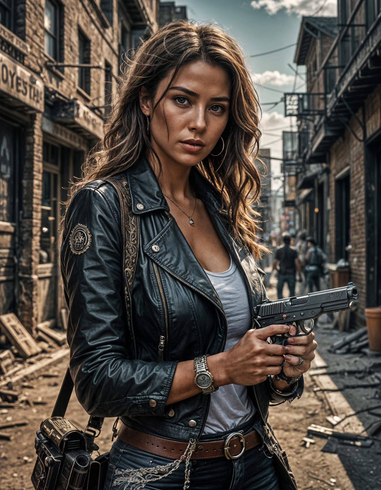 Hot Girl Bummer pulling Glock of Banger...