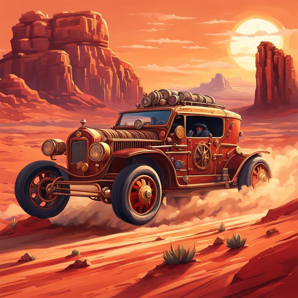 Gear-Driven Glory in Monument Valley (AZ) for Steampunk Race...