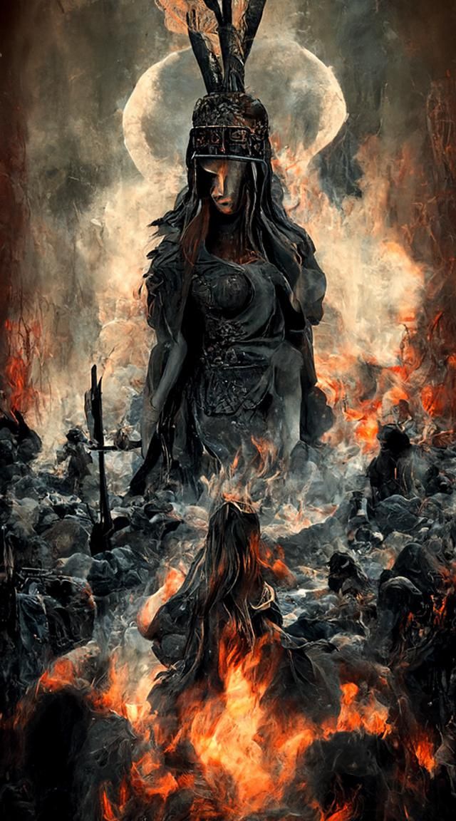 Hariasa, Norse goddess of war