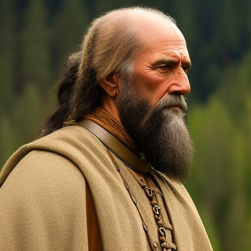 My very first creations: "Nordic Bronze Age Priest"