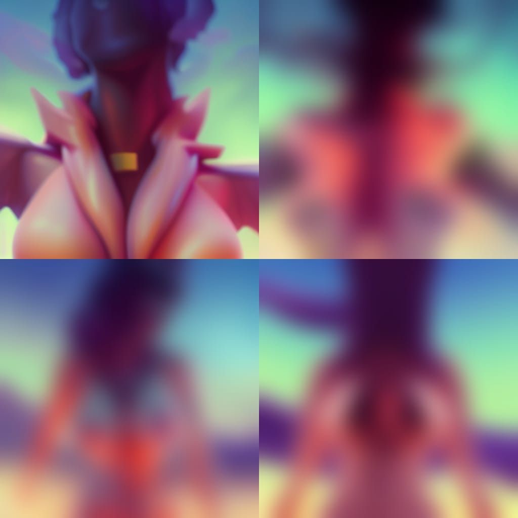 Fantasy Girl with Exaggerated Form, Detailed Digital Art