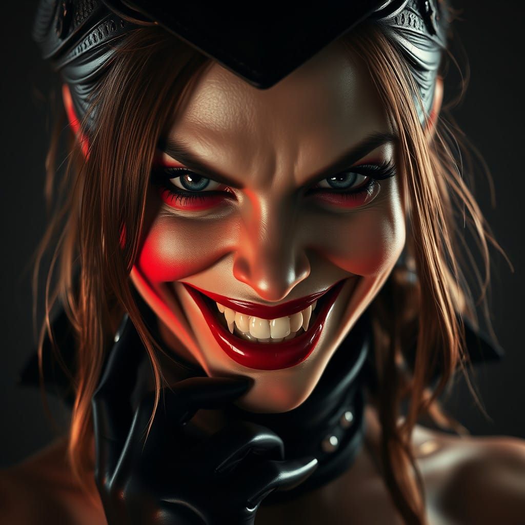 Mysterious Siren Teases with Razor-Sharp Smile in Dark Futur...