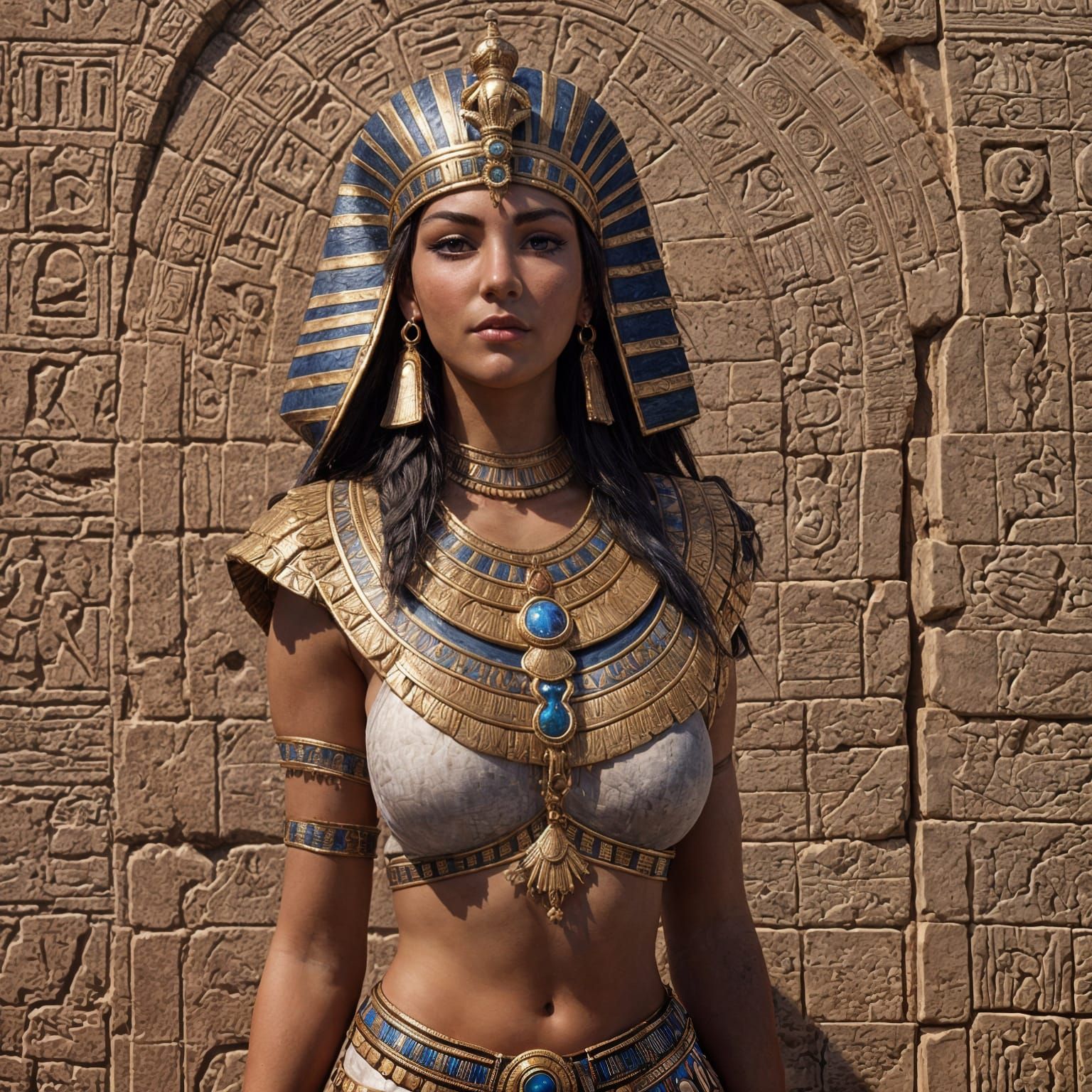 Cleopatra Portrait: Ancient Egypt Concept Art