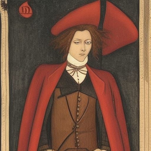 Elegant Vampire Nobleman Portrait in Renaissance Style
