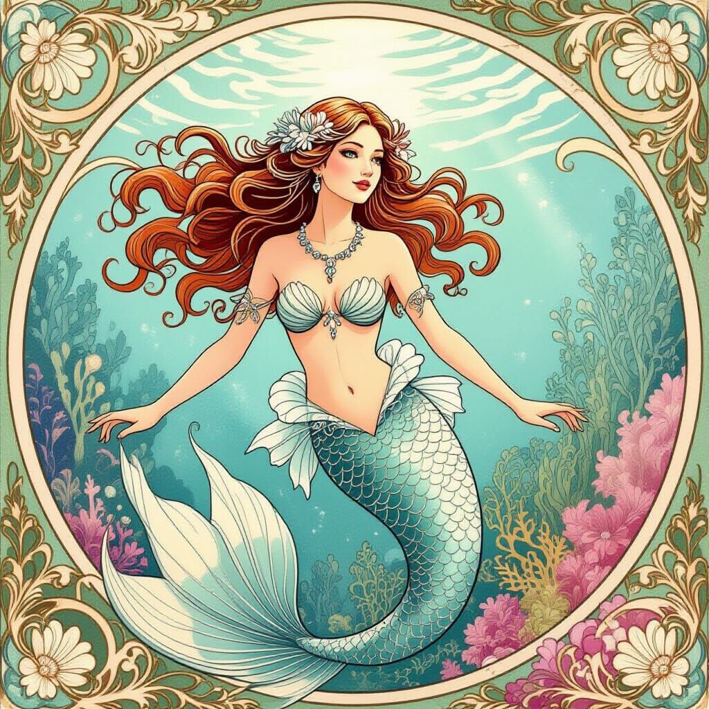 Melody the mermaid.