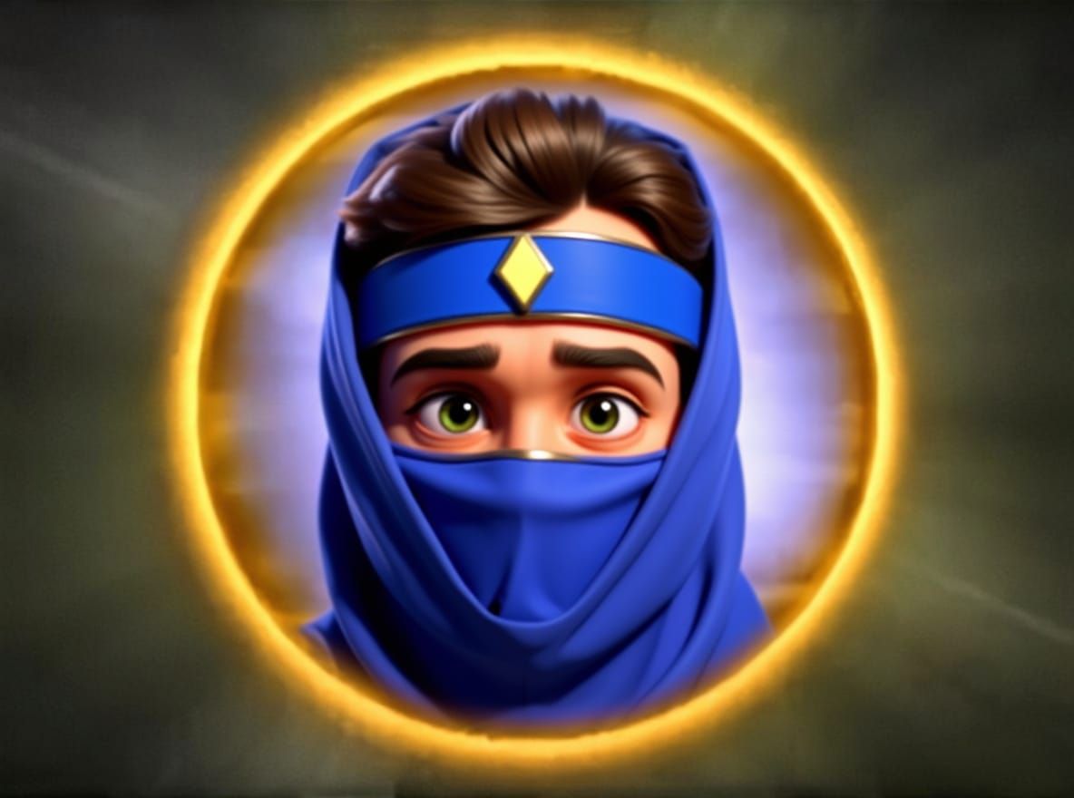 Blue Power Ranger in Disney Pixar Style