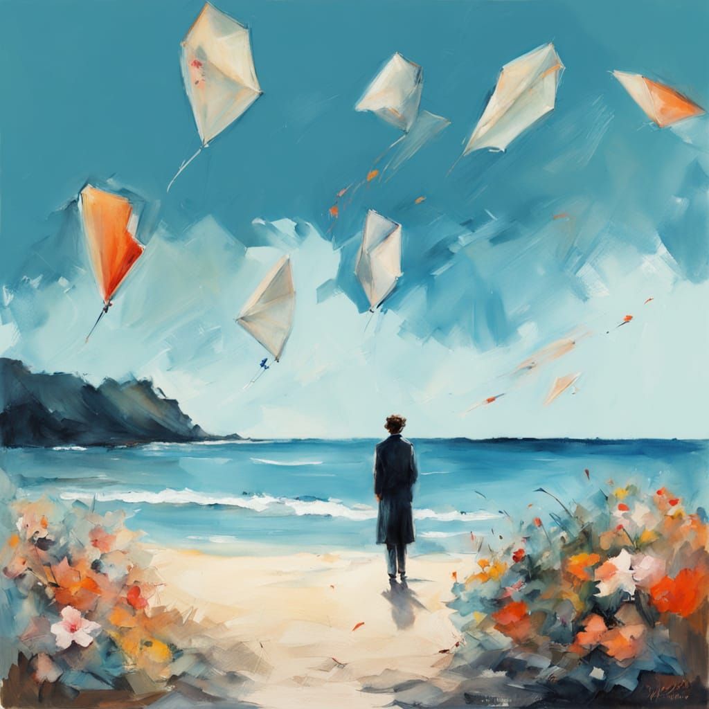 Whispering Wind Day Ceremony: Flower Kites on Tropical Beach