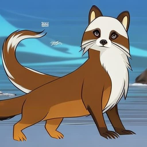 Anime Hybrid Creature: Otter, Fox, Tanuki, Sloth, Dolphin