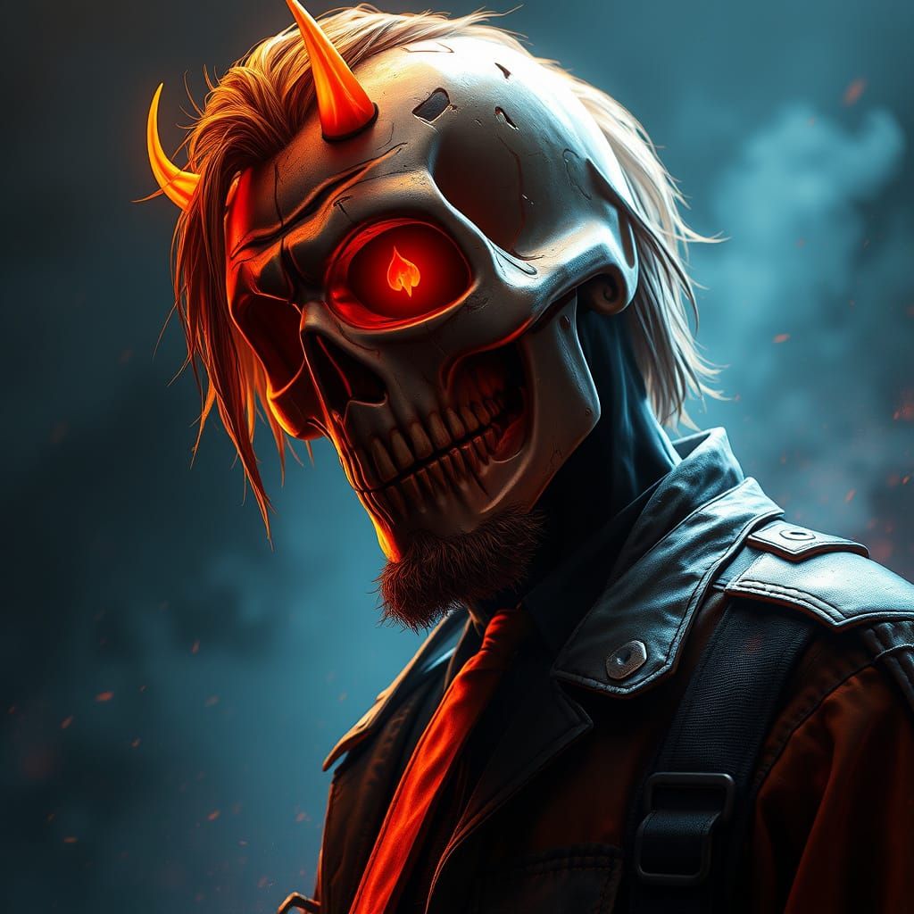 Halloween Portrait of Michael Myers in Artstation Style