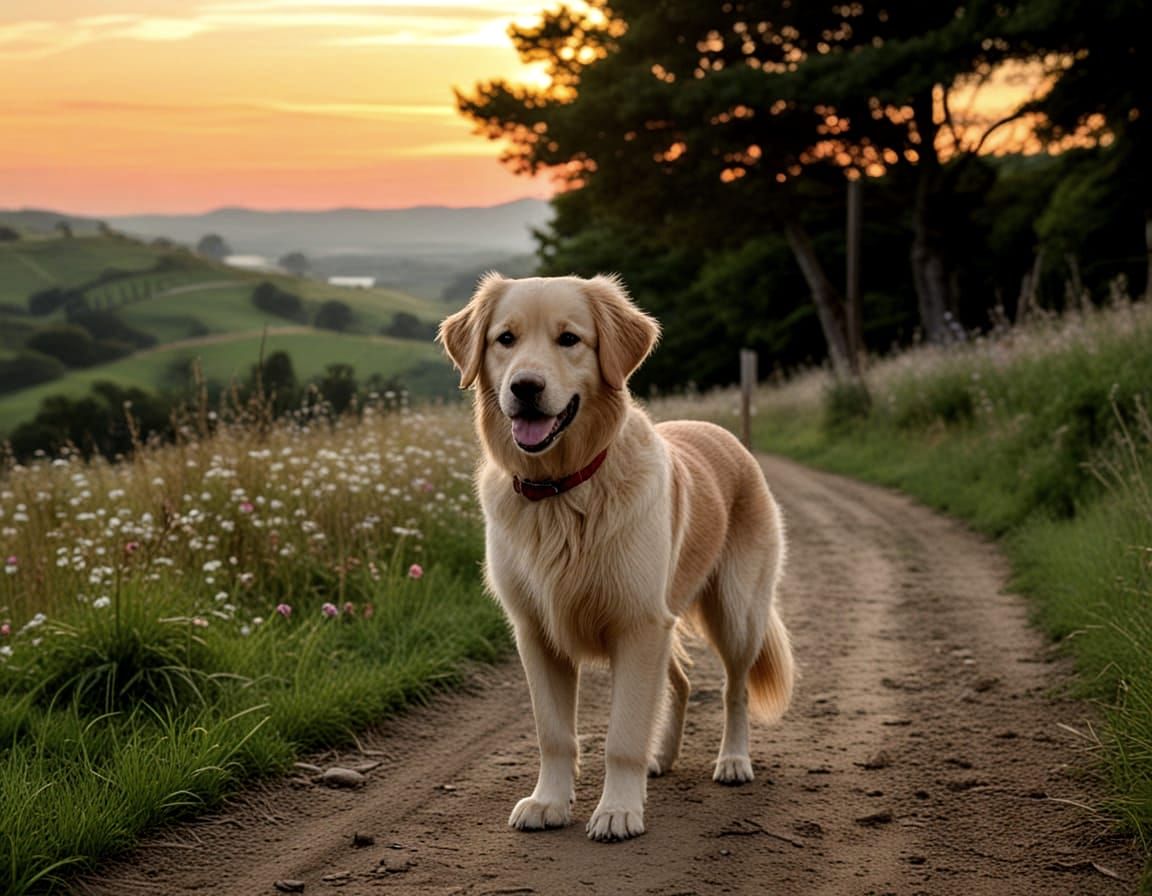 Golden Retriever Embarks on a Journey of Perseverance