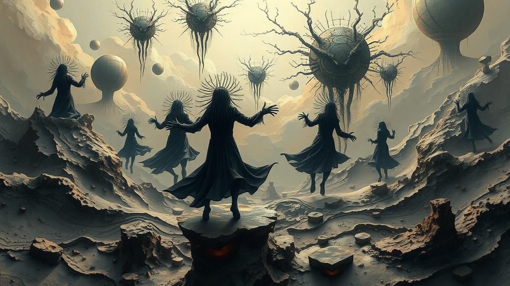 Dreamlike Virtual Reality: Abstract Figures in Surreal Lands...