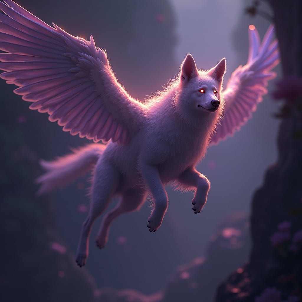Majestic Flying Dogs Illuminate Dark Realm