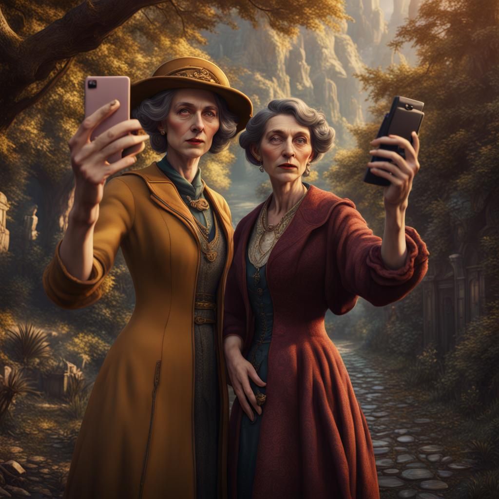Virginia Woolf and Sylvia Plath Take Selfies