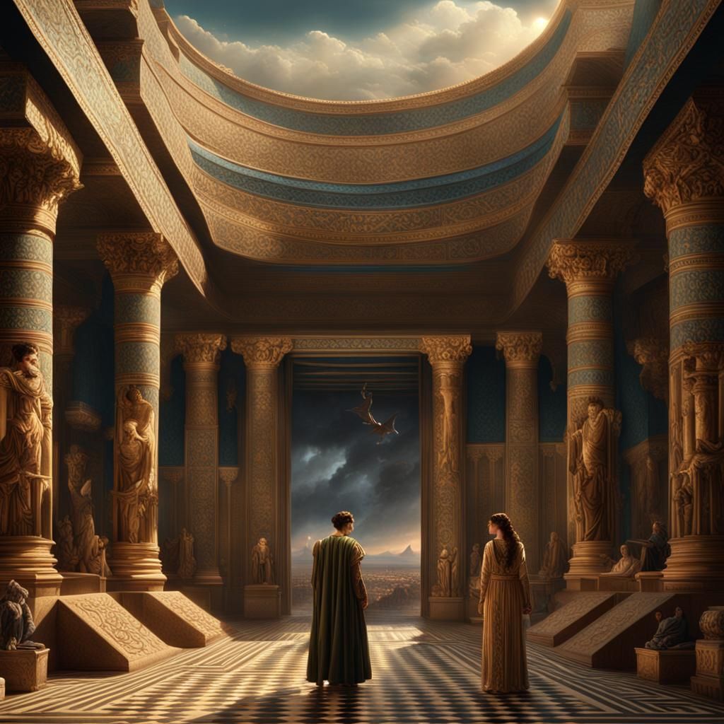 Epic Scene of Potiphar's Wife and Joseph