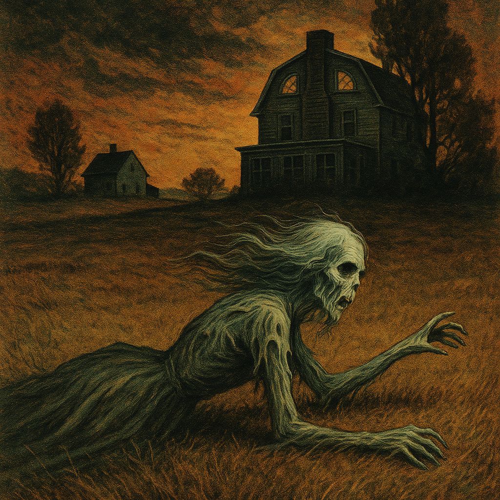 Macabre Christina's World Illustration