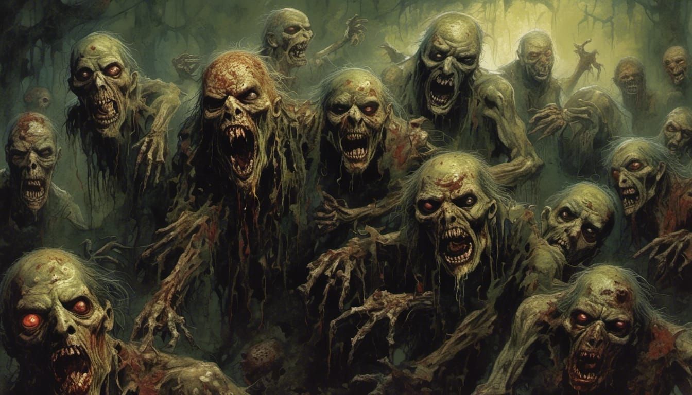 Psychedelic Horror Creepers in a Dark Apocalypse