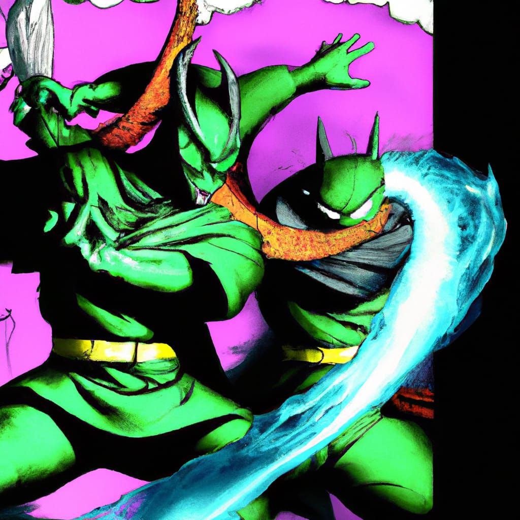 Ninja Dragon Comic Book Art