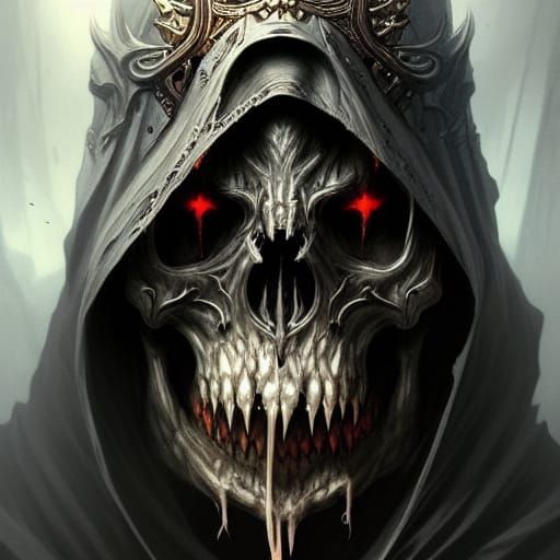 Gothic Skull Demon King Concept Art