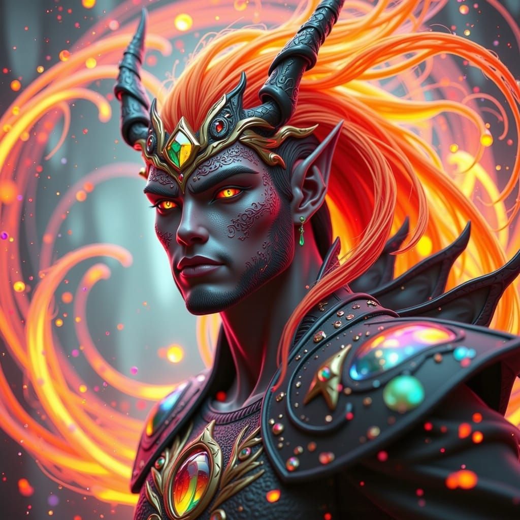 Surreal Dragon Embodiment in Vibrant Concept Art