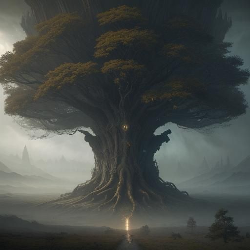 The Last Tree of Eternal Life: Digital Matte Painting
