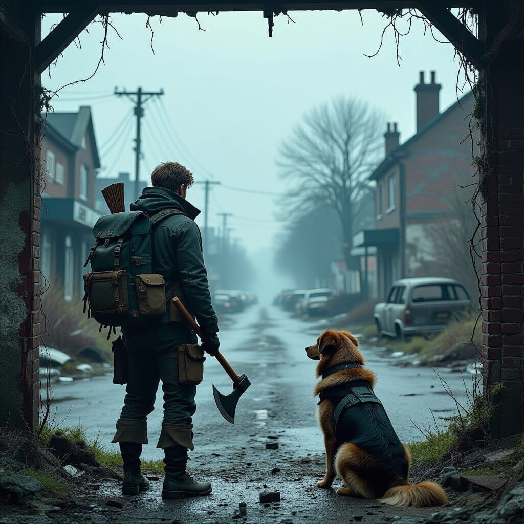 Overgrown UK High Street: Post-Apocalyptic Adventure