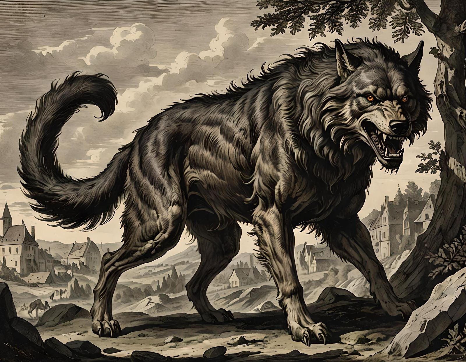 The Beast of Gévaudan: A Wolf-like Monster