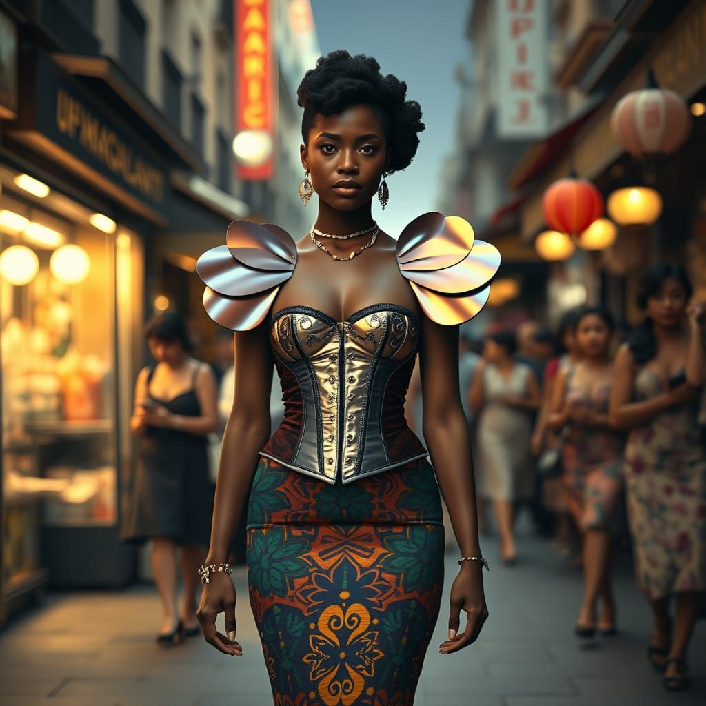 Afrofuturism in 1920s Paris Street Market