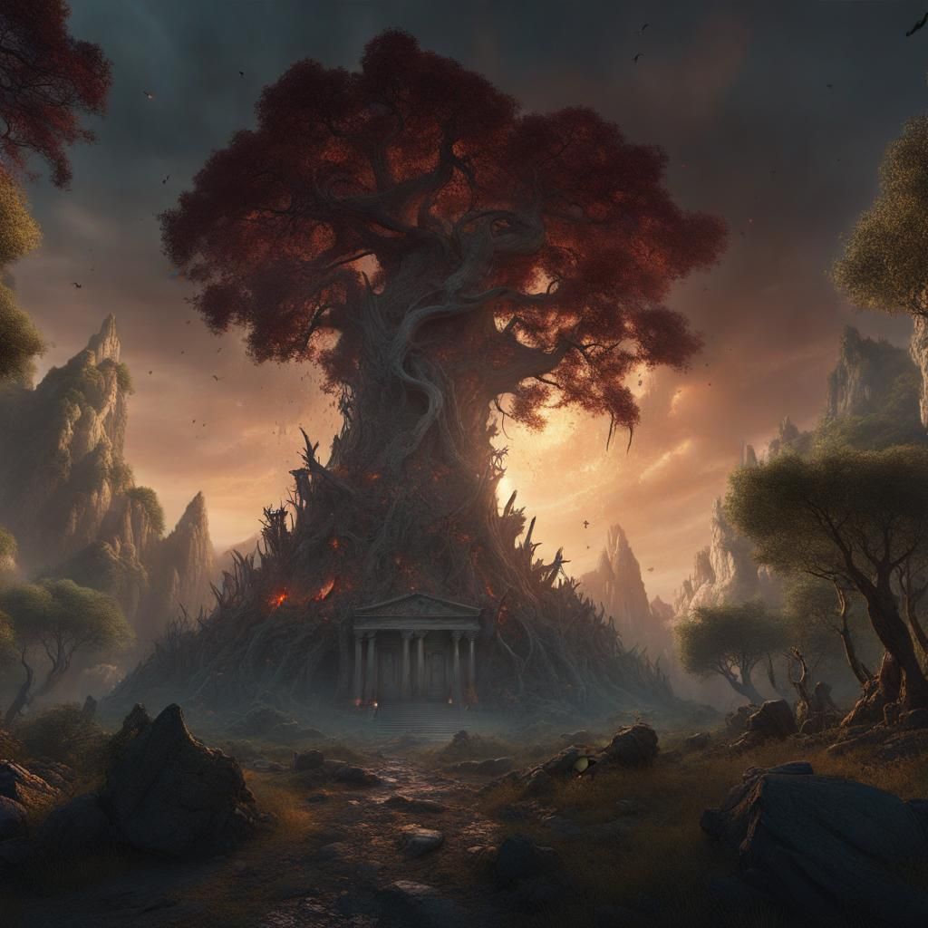 Holofernes Dismantles Frontiers: Detailed Matte Painting