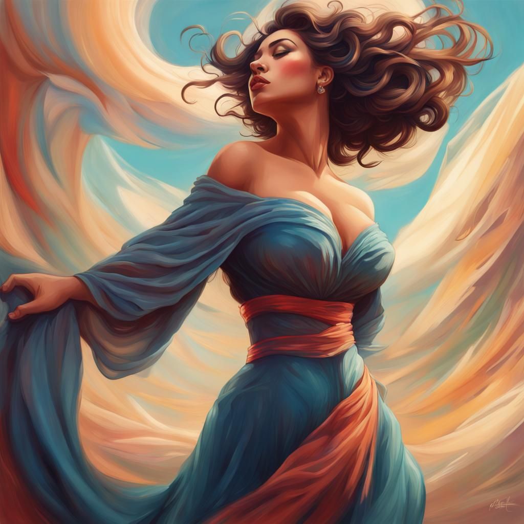 Kenyan Beauty in Belle Epoque Portrait