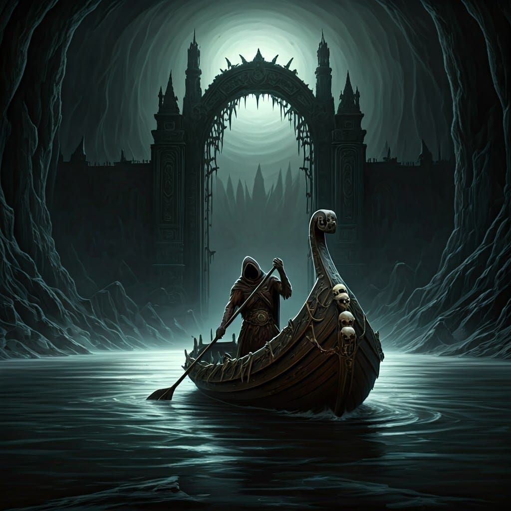 Charon's Ferry Across the River Styx