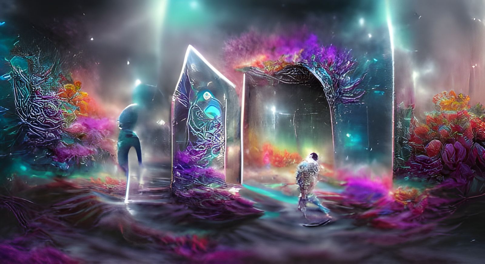 Astral Portal to the Unknown: Holographic Illustration