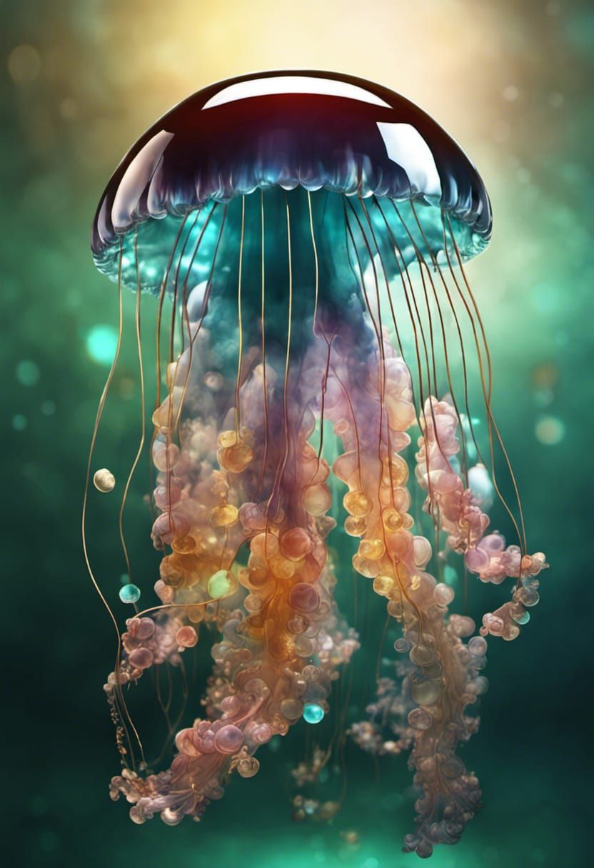 Glass Beads Jellyfish