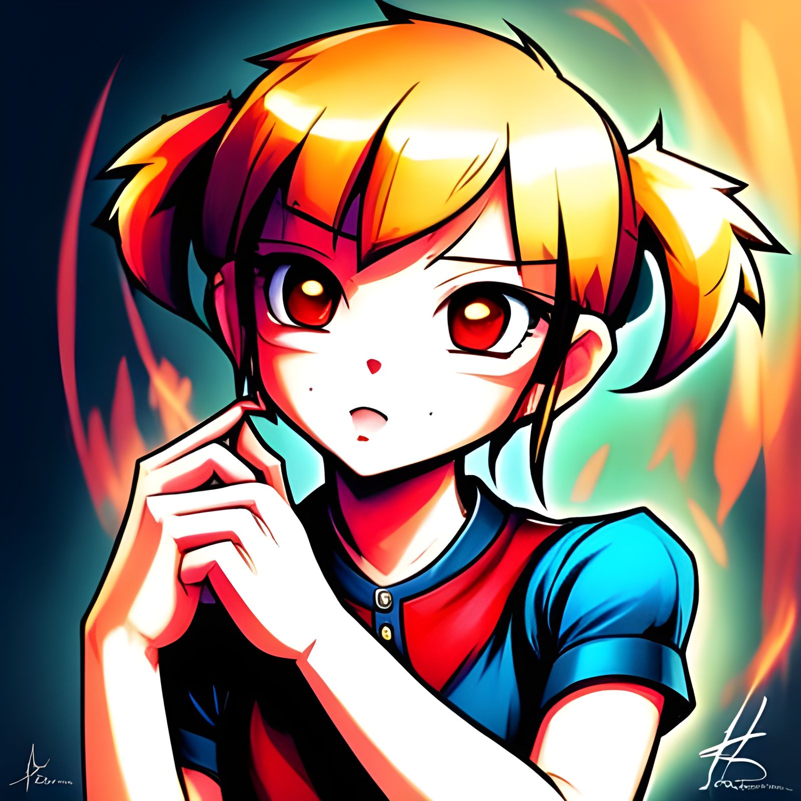 Cerberus Girls: Anime Portrait in Artgerm Style