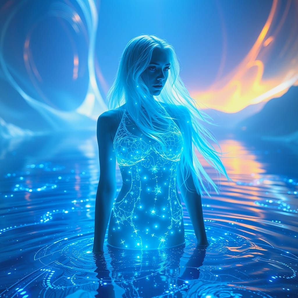 the transparent holographic character Joi